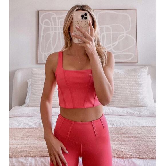 IVL Collective x DAE Cactus Fruit Blossom Longline Corset Sports Bra Crop Top 6 - Picture 6 of 11